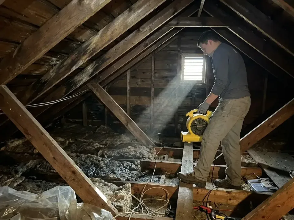 attic-water-damage-drying-proc-007 — frequently asked questions, Emergency Water Extraction & 24/7 Flood Response in Welcome…